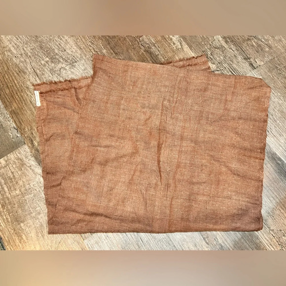 WILL NOT TAKE LESS Le Cachemirien Paris Brown Scarf - Picture 1 of 5